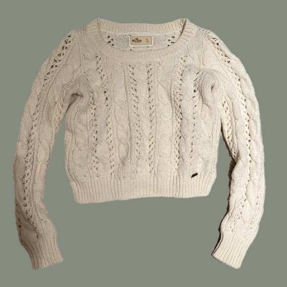 Hollister Sweaters - Hollister Knit Off-White Sweater size small